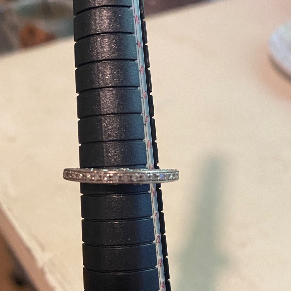 Sterling  Silver raised Band Ring